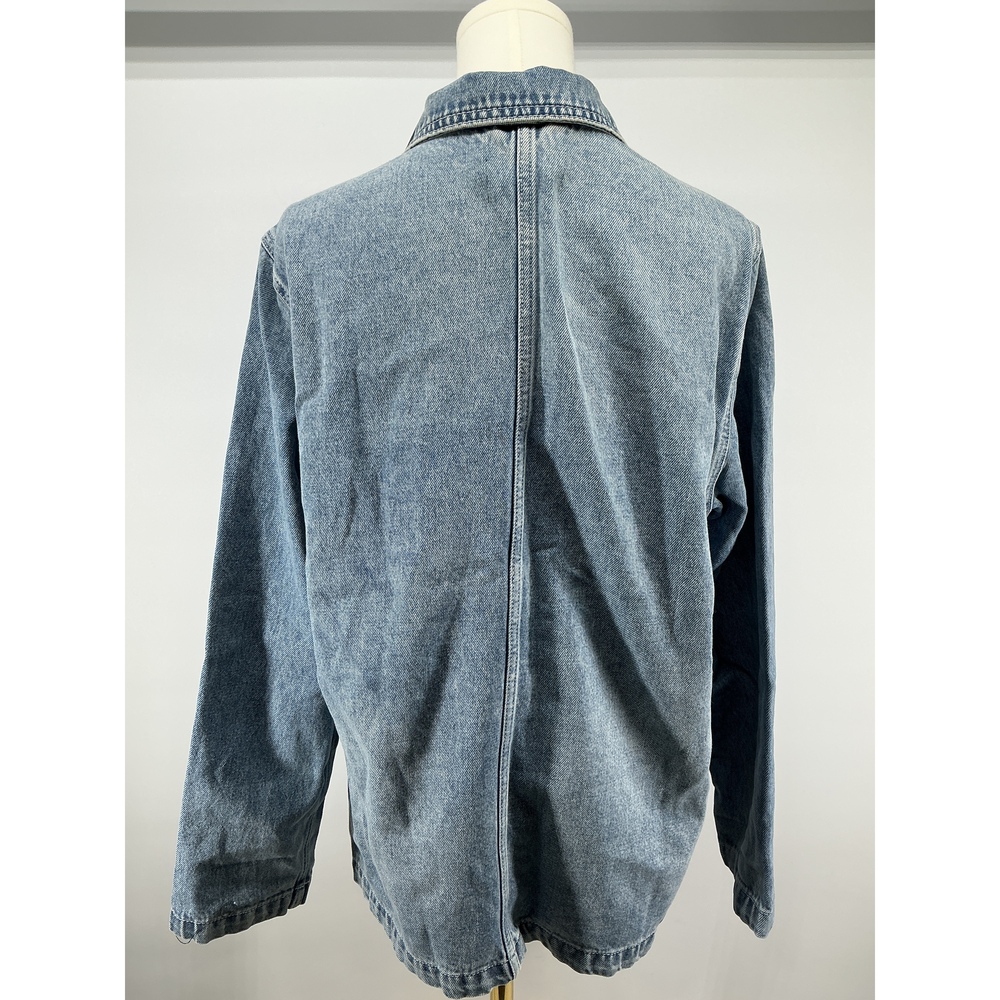 100% Organic Cotton Denim Chore Jacket - Picture 2 of 3